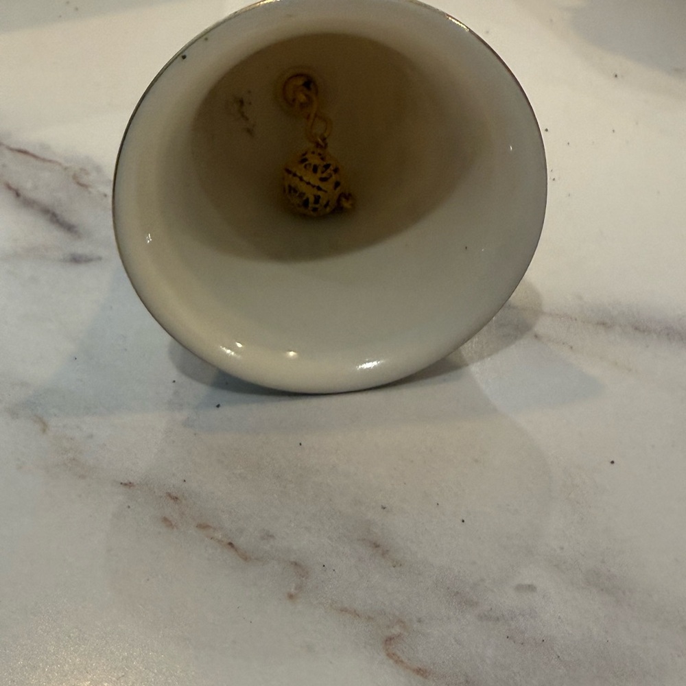 Gorham Gold and White Holiday Bell - Picture 3 of 3